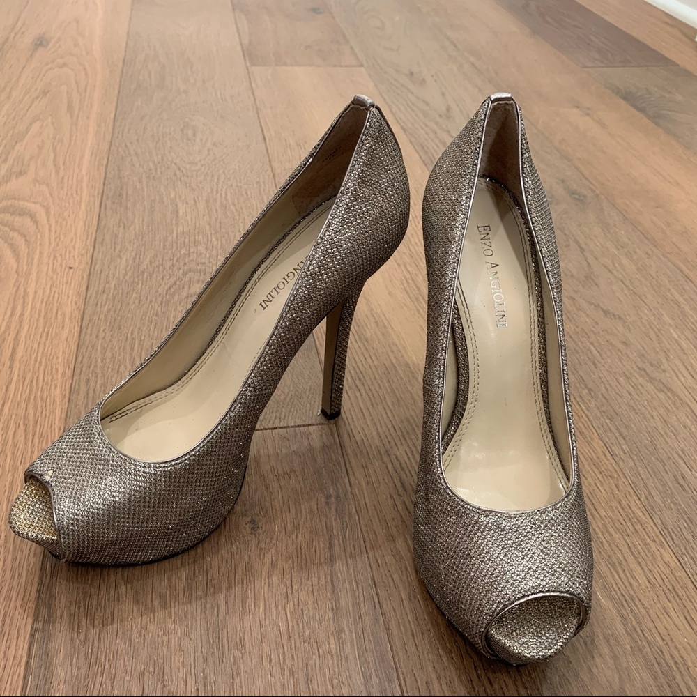 Enzo Angiolini peep toe stilettos - Size 7
